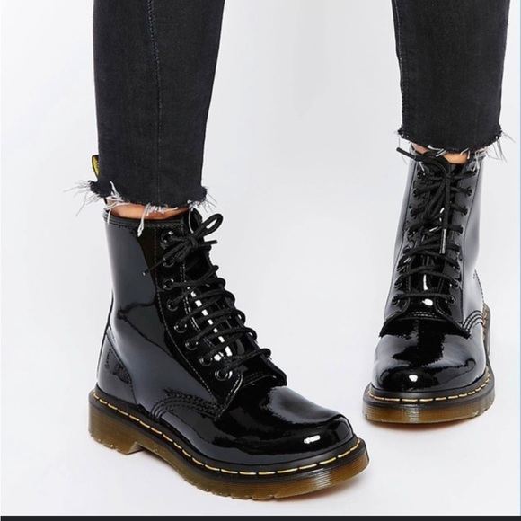 Dr. Martens Shoes - Dr. Martens Patent Leather Boot in Black SZ 7US L